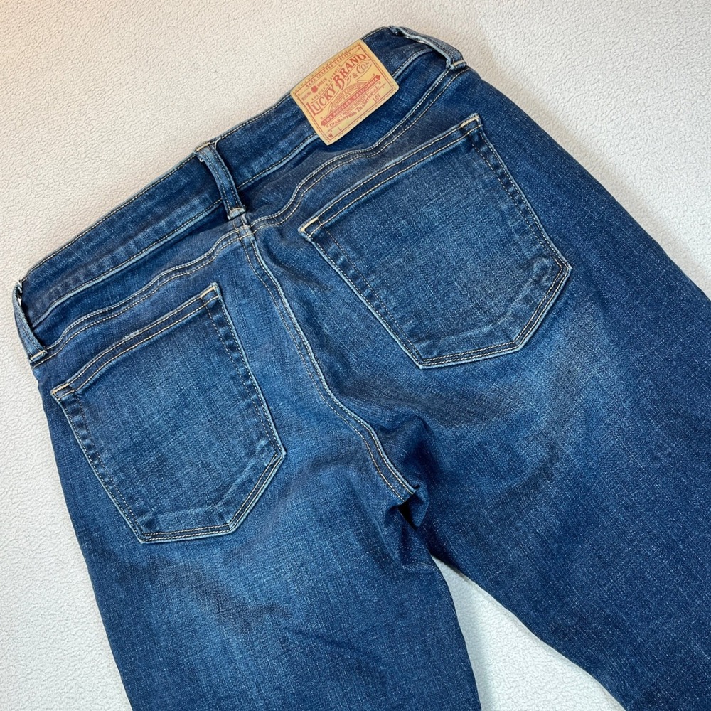 Lucky Brand Lolita Slim Straight Jeans Dark Wash Indigo Denim 7WC3003 Size 4 27